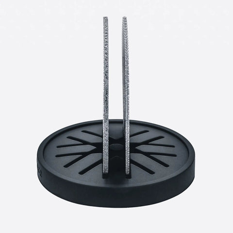 Two Pack 58.5mm Puck Screen With Stand For Espresso Machines Reusable Shower Screen With Silicone Holder 150μm Mesh