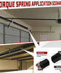 Heavy Duty Garage Door Torsion Spring Set 0.243 Inch Wire, 2 Inch ID, 28 Inch Length for 7 Or 8 Foot Doors installation