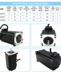 All-In-One 3 Axis Nema 23 Stepper Motor Kit With 1.2Nm Torque, 170 Oz-In, DM556 Driver, 350W 24V Power Supply components