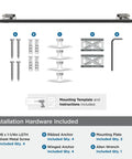 Slick Polished Nickel And Black Bronze Towel Bar, 24 Inch Towel Rack With Knurled Texture, installation hardware included