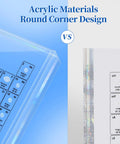 Periodic Table Display With Real Elements Inside, Upgraded Cordless Rechargeable Acrylic Table With 7 Color Led Lights And 83 Real Samples, Large Size For Clear Vision. Round Corner Design with Acrylic Materials.