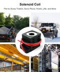 12V DC 16W Solenoid Coil With Single Lead Wire For Hydraulic Power Units And Lift Dump Systems Compatible With Valve Stem Series 08 80 88 98