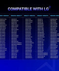 Compatibility chart for Plug And Play Drain Pump 4681EA2001T For LG Washers Like WM3170CW WM8000HVA with listed models.