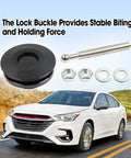 Heavy Duty Two Pack Quick Release Hood Latch 2 44 Inch Forged From Lightweight Aluminum Alloy Rock Solid Construction For Race Cars And Trucks With Snappy Operation And A No Sweat Bolt On Swap Install with lock buckle and bolts.