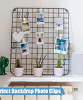 Hot Clear Balloon Arch Clips 20 Pack Ultra Strong Spring Clamps For Epic Birthday Decor Backdrop And Party Setup Easy Grip Versatile Art Crafts, clear clips on photo grid backdrop