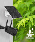 5W Solar Panel For Outdoor Security Cameras 5V USB Charger Compatible With Rechargeable Battery Powered Cameras IP65 Waterproof
