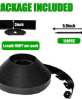 100 Ft No-Dig Garden Edging 2 Inch Flexible Landscape Border DIY Friendly Heavy Duty Plastic Lawn Edge With 150 Stakes Weed Barrier Border Package