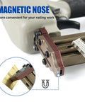 14 Gauge Concrete Nailer Kit With 400 Concrete T Nails 3/4 to 1-1/2 Inch For Baseboards Pallets And More Safer Switch Easy Grip