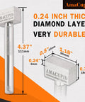 Handheld Diamond Grinding Wheel Dresser Quick Fix For Bench Grinders Restoring Sharp Ceramic Abrasives dimensions and details