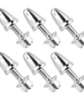 Six Pack RC Propeller Adapters 4mm Shaft To 6mm Output Aluminum Spinner Prop Saver For Brushless Motors And RC Airplane DIY Projects
