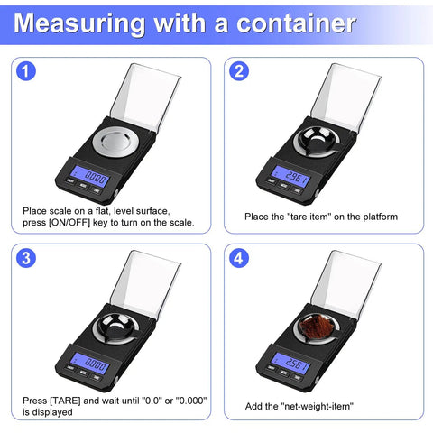 Ultra Precise 50g Digital Scale With 0.001g Readings For Jewelry Powder And Medicine Portable Pocket Scale in use
