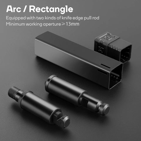 3 In 1 Do It All Rivet Nut Tool Kit For Quick Fixes, shown with metal rectangle and cylindrical attachments