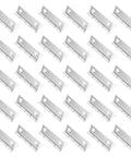 30 Pieces Stainless Steel 2 Inch Cabinet Door Hinges Set For Furniture And Cabinets Durable Rust Resistant Silver Metal Home Hardware