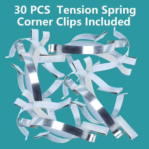 Heavy Duty Window Screen Tension Spring Corner Clips For Easy Snap In Of Sliding Screens In Aluminum Channels Pack Of Thirty