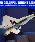 Easy To Fly RC Plane For Beginners And Kids 6 Plus Adults Durable Outdoor Jet with LED night light indoors