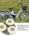 Electric Bike Motor Upgrade Kit Featuring 36T Planetary And Worm Gear Compatible With 500W Motors, nylon and steel gears.