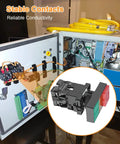 Dual Head Push Button With Signal Lamp For Industrial Control Panels And Automation Systems Start Stop Switch with control box
