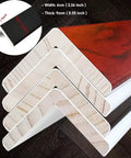 Top Tier Wood Edge Nosing Trim For Window Sills And Door Frames Heavy Duty Stair Edge Guard and Wall Corner Shield stacked samples showing 6cm width