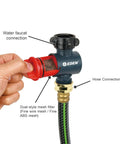 Inline Water Filter For Garden Hoses And Tools Anti Rust Stainless Steel 50 Mesh Screen High Flow 11 GPM Max Pressure 120 PSI