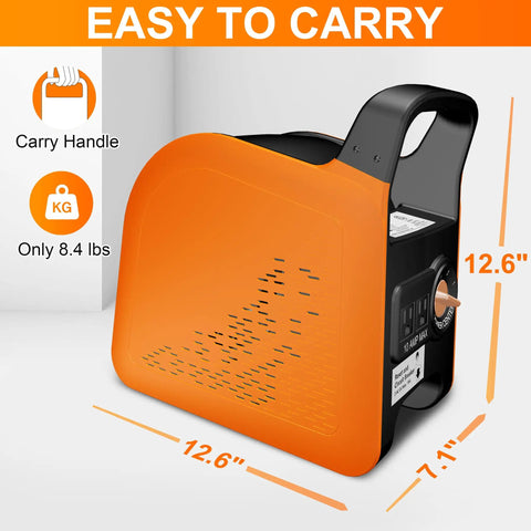 Portable Blower Fan For Home Use High Velocity Floor Fan With 185 Degree Rotating Head 3 Speed Air Mover