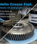 Industrial and Aerospace Grade Acetone Solvent Cleaner 1 Gallon Heavy Duty Fast Evaporating Degreaser on gear