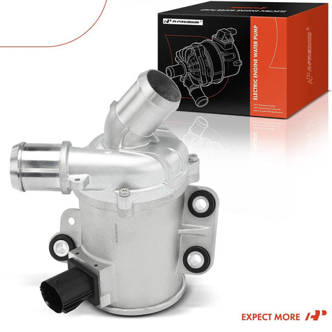 Top Shelf Heavy Duty Engine Electric Water Pump Straight Shot Replacement For Ford Fusion CMAX Mkz 2.0L Full Hybrid And Plug In Models Ready To Roll Built Tough Never Quit Seamless Install Every Time, silver design.