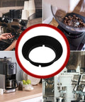 3 Piece Silicone Gasket Replacement Kit For Encore And Virtuoso Conical Burr Coffee Grinders, black silicone seal ring for grinder hopper