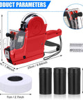 Three Set Price Gun Labeler Kit With Fifteen Thousand Blank White Labels And Three Ink Rolls Date Gun For Pricing Tags