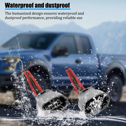 3-Pin Car Alternator Connector Plug And Play Pigtail Harness submerged in water near a truck