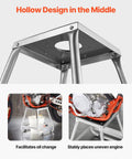 Beefy Dirt Bike Stand With 1100 LB Load Capacity And 16 Inch Universal Fit Lift Heavy Duty Non Slip Off Road Steel Maintenance Stand for Motorcycle and Powersports, hollow center design visible