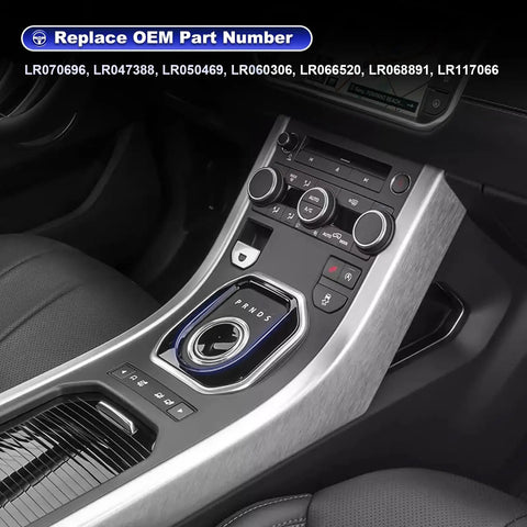 Interior view displaying Gear Shift Module Replacement For Range Rover Evoque 2012-2018 And Discovery Sport 2015-2023.