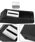 Two Pack Rubber Toggle Latch Draw Catch for Storage Boxes and Boat Cargo, easy install, lightweight, durable clasp, black