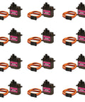 12 Pack 9G Micro Servo Motors 360 Degree Geared For Raspberry Pi Projects RC Cars Drones Planes Helicopters Boats DIY Kit