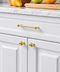 3-Inch Hole Center Unlacquered Brass Cabinet Pulls 5-Pack solid brass drawer handles for kitchen and home cabinet hardware