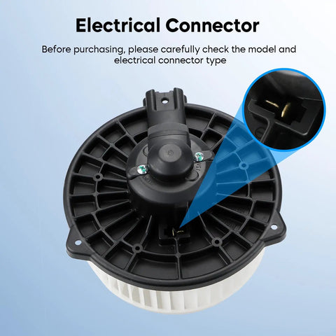 Honda Compatible Front HVAC Heater Blower Motor Fan Assembly electrical connector detail