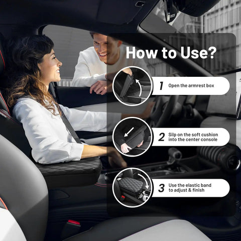 How to use Center Console Cover For Kia Telluride 2020 To 2026 Nappa Leather Armrest Cushion Anti Scratch Middle Console Pad instructions