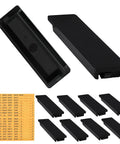 QO Circuit Breaker Filler Plates 10 Pack For Electrical Panels, 0.7-inch thermoset plastic, black, snap-in covers for unused slots