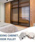 Cabinet Sliding Roller Wheels Zinc Alloy Sliding Door Hardware For Wardrobe Closet Barn Door Accessories Durable Wardrobe Wheel 388