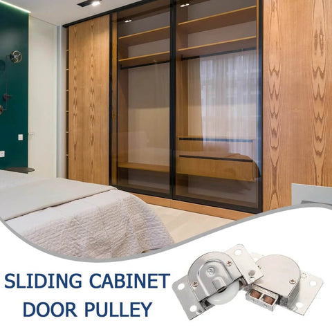 Cabinet Sliding Roller Wheels Zinc Alloy Sliding Door Hardware For Wardrobe Closet Barn Door Accessories Durable Wardrobe Wheel 388
