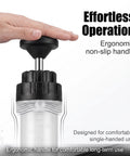Sdidzad 500cc Auto Fluid Extractor Manifold Vacuum Oil Suction Syringe With Two Short Tubes Leak Proof Maintenance Tool For Cars And Suv with ergonomic non-slip handle.
