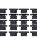 RV Drawer Latches and Catches Kit 20 Pack Pull Force Cabinet Door Latches displayed in black ABS with metal screw details