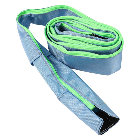 Heavy Duty Nylon Protective Sleeves For Vacuum Hose D27 And D32mm Dust Extractor Cover Guard shown in blue with green trim.