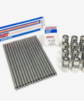 Street Tough Stock Pushrods And Hydraulic Flat Tappet Valve Lifters For Chevy GM Small Block V8 Engine Rebuild includes 16 push rods and lifters.