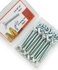Quarter Inch Twenty Wing Nut And Wing Bolt Fastener Kit with clear box showing organized zinc-plated hardware