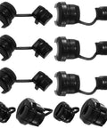 10 Pcs 6N4 And 4N4 Strain Relief Cord Connectors For Round Wires Black Nylon Insulating Cable Grommets Cable Protector Clip
