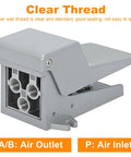 Side view of Pneumatic Foot Pedal Valve With Nonslip Surface, Momentary Two Position Five Way Foot Switch, Aluminum Alloy Construction