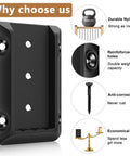 60 Piece Deck Railing Bracket Connectors For 1.5 By 3.5 Inch 2x4 Wood Posts To Handrails And Stair Rails Heavy Duty Nylon 66