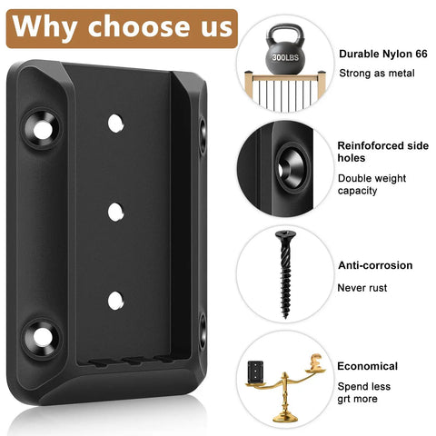 40 Piece Deck Railing Bracket Set For 2x4 Wood Posts To Handrail And Stair Railing Connectors With Coated Screws And Drill Bit Built Tough Anti Crack Nylon Fence Railing Brackets