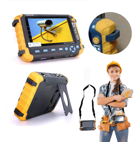 Portable 5 Inch CCTV Monitor And Camera Tester On The Go 4 In 1 8MP AHD TVI CVI CVBS 1080P Coaxial HD Video Tester with RS485 PTZ Control