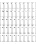 Badass Stainless Steel M4 Binding Posts And Flat Round Head Rivet Studs Barrel Screws 50 piece set displayed uniformly.